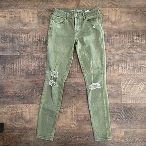 Old Navy Green Rock Star skinny jeans